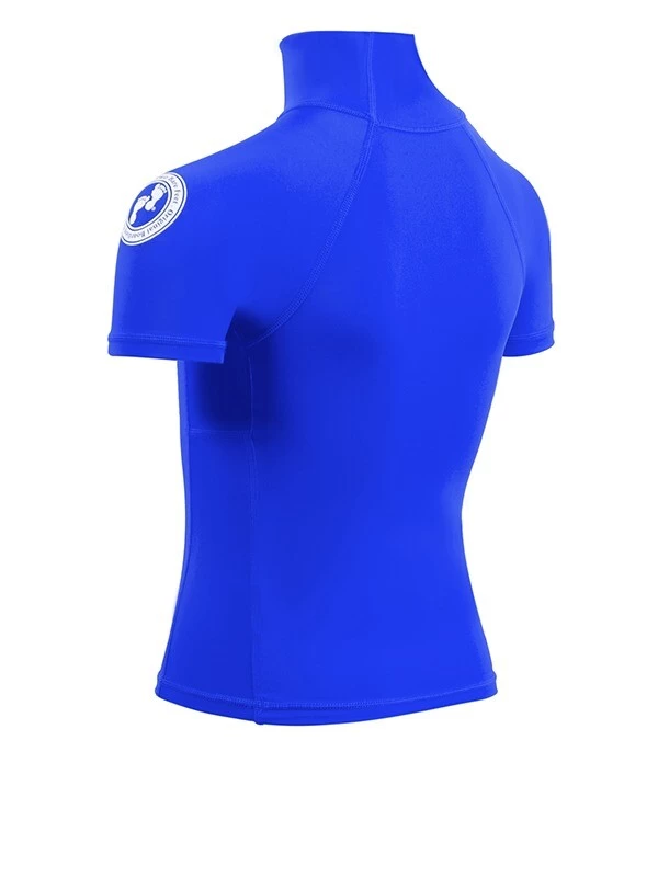 Two Bare Feet Junior "Logo" Short Sleeve Rash Vest (Blue) 6 Two Bare Feet Junior "Logo" Short Sleeve Rash Vest (Blue) - Image 4