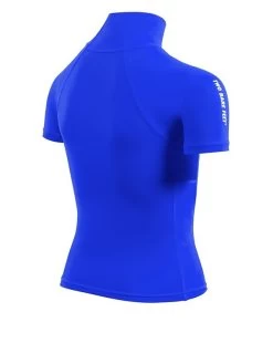 Two Bare Feet Junior "Logo" Short Sleeve Rash Vest (Blue) 15 Two Bare Feet Junior "Logo" Short Sleeve Rash Vest (Blue) -Surfline Shop kids short sleeve blue 6