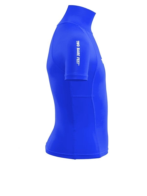 Two Bare Feet Junior "Logo" Short Sleeve Rash Vest (Blue) 9 Two Bare Feet Junior "Logo" Short Sleeve Rash Vest (Blue) - Image 7