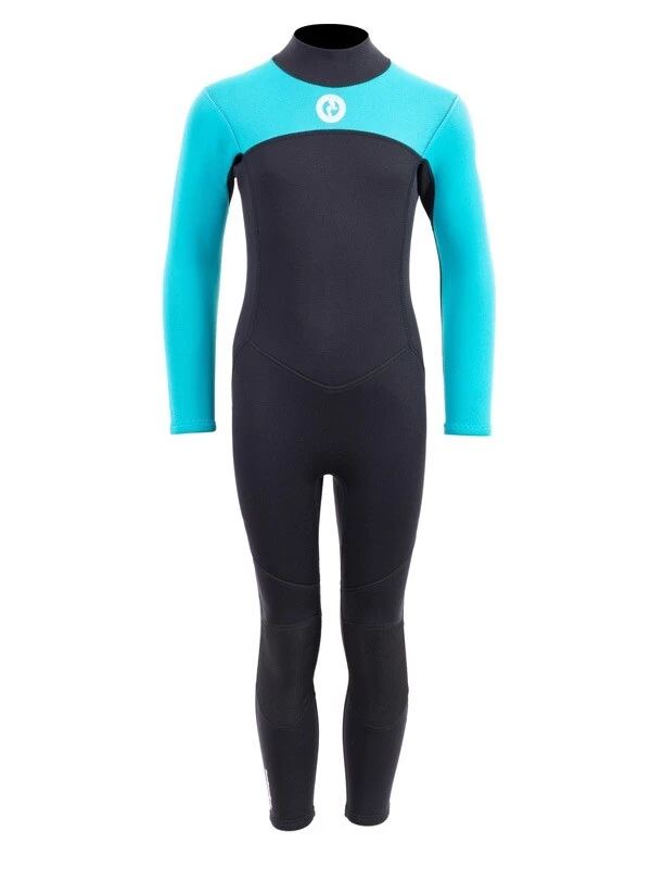 Two Bare Feet Thunderclap 2.5mm Junior Wetsuit (Aqua / Black) 3 Two Bare Feet Thunderclap 2.5mm Junior Wetsuit (Aqua / Black)
