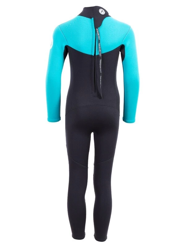 Two Bare Feet Thunderclap 2.5mm Junior Wetsuit (Aqua / Black) 7 Two Bare Feet Thunderclap 2.5mm Junior Wetsuit (Aqua / Black) - Image 5