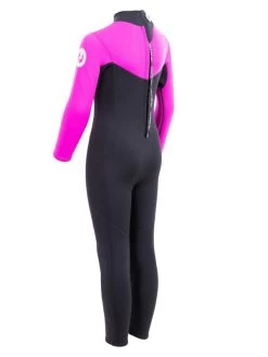 Two Bare Feet Thunderclap 2.5mm Junior Wetsuit (Pink / Black) -Surfline Shop kids thunderclap full wetsuit pink 4