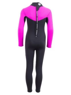 Two Bare Feet Thunderclap 2.5mm Junior Wetsuit (Pink / Black) -Surfline Shop kids thunderclap full wetsuit pink 5