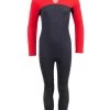 Two Bare Feet Thunderclap 2.5mm Junior Wetsuit (Red / Black) -Surfline Shop kids thunderclap full wetsuit red 1 1