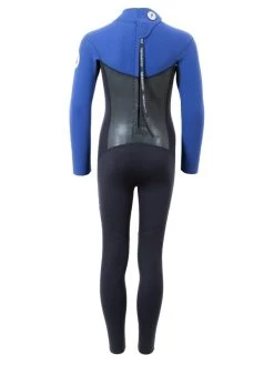 Two Bare Feet Thunderclap Pro 3/2mm Junior Wetsuit (Black / Blue) -Surfline Shop kids thunderclap pro blue 5