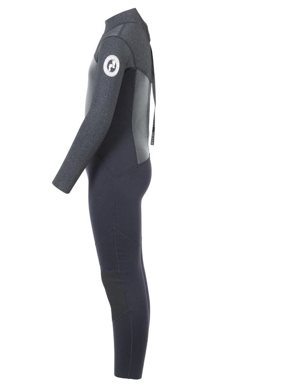 Two Bare Feet Thunderclap Pro 5/4mm Junior Winter Wetsuit (Black / Dark Grey) 5 Two Bare Feet Thunderclap Pro 5/4mm Junior Winter Wetsuit (Black / Dark Grey) - Image 3