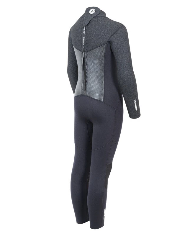 Two Bare Feet Thunderclap Pro 3/2mm Junior Wetsuit (Black / Dark Grey) 8 Two Bare Feet Thunderclap Pro 3/2mm Junior Wetsuit (Black / Dark Grey) - Image 6