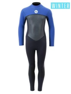 Two Bare Feet Thunderclap Pro 5/4mm Junior Winter Wetsuit (Black / Blue)