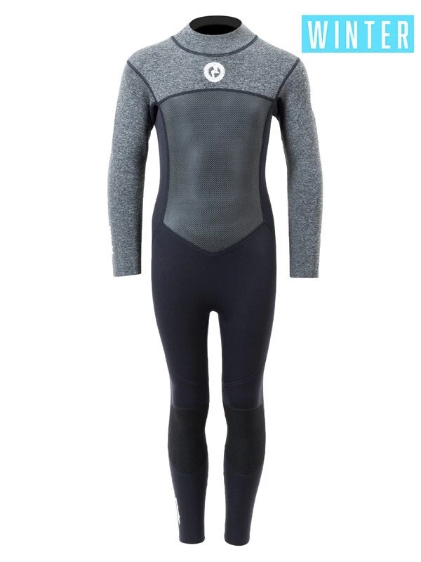 Two Bare Feet Thunderclap Pro 5/4mm Junior Winter Wetsuit (Black / Delta Grey) 3 Two Bare Feet Thunderclap Pro 5/4mm Junior Winter Wetsuit (Black / Delta Grey)