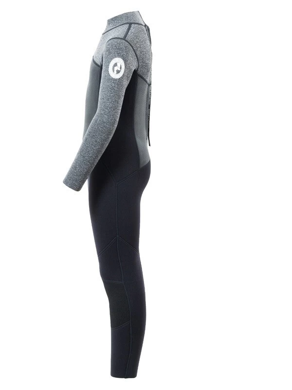 Two Bare Feet Thunderclap Pro 4/3mm Junior Winter Wetsuit (Black / Delta Grey) 5 Two Bare Feet Thunderclap Pro 4/3mm Junior Winter Wetsuit (Black / Delta Grey) - Image 3