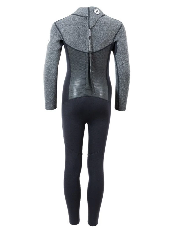 Two Bare Feet Thunderclap Pro 4/3mm Junior Winter Wetsuit (Black / Delta Grey) 7 Two Bare Feet Thunderclap Pro 4/3mm Junior Winter Wetsuit (Black / Delta Grey) - Image 5
