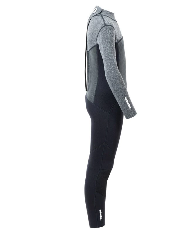 Two Bare Feet Thunderclap Pro 4/3mm Junior Winter Wetsuit (Black / Delta Grey) 9 Two Bare Feet Thunderclap Pro 4/3mm Junior Winter Wetsuit (Black / Delta Grey) - Image 7