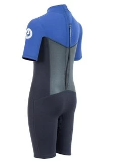 Two Bare Feet Thunderclap Pro 3/2mm Junior Shorty Wetsuit (Black/Blue) 13 Two Bare Feet Thunderclap Pro 3/2mm Junior Shorty Wetsuit (Black/Blue) -Surfline Shop kids thunderclap pro shorty blue 4