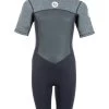 Two Bare Feet Thunderclap Pro 3/2mm Junior Shorty Wetsuit (Black/Delta Grey) 1 Two Bare Feet Thunderclap Pro 3/2mm Junior Shorty Wetsuit (Black/Delta Grey) -Surfline Shop kids thunderclap pro shorty delta 1