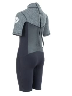 Two Bare Feet Thunderclap Pro 3/2mm Junior Shorty Wetsuit (Black/Delta Grey) 13 Two Bare Feet Thunderclap Pro 3/2mm Junior Shorty Wetsuit (Black/Delta Grey) -Surfline Shop kids thunderclap pro shorty delta 4