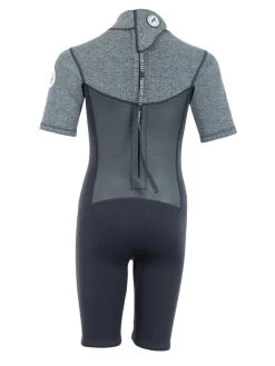 Two Bare Feet Thunderclap Pro 3/2mm Junior Shorty Wetsuit (Black/Delta Grey) 14 Two Bare Feet Thunderclap Pro 3/2mm Junior Shorty Wetsuit (Black/Delta Grey) -Surfline Shop kids thunderclap pro shorty delta 5