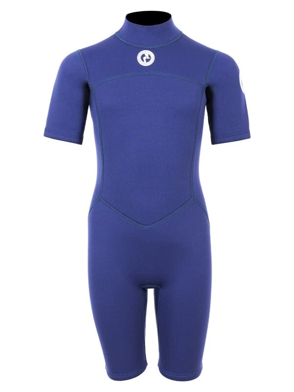 Two Bare Feet Thunderclap 2.5mm Junior Shorty Wetsuit (Navy) 3 Two Bare Feet Thunderclap 2.5mm Junior Shorty Wetsuit (Navy)