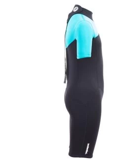 Two Bare Feet Thunderclap 2.5mm Junior Shorty Wetsuit (Aqua / Black) 16 Two Bare Feet Thunderclap 2.5mm Junior Shorty Wetsuit (Aqua / Black) -Surfline Shop kids thunderclap shorty wetsuit aqua 7
