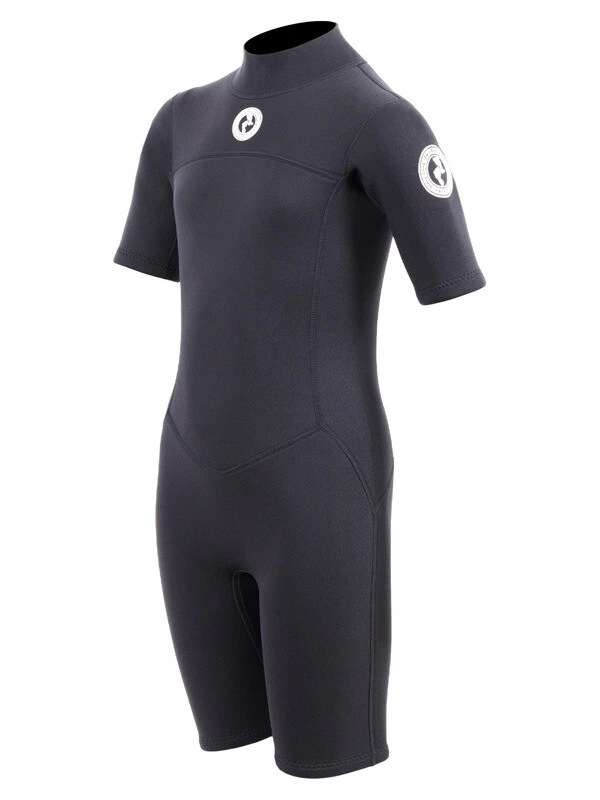 Two Bare Feet Thunderclap 2.5mm Junior Shorty Wetsuit (Black) 4 Two Bare Feet Thunderclap 2.5mm Junior Shorty Wetsuit (Black) - Image 2