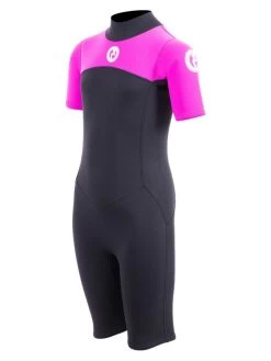 Surfline Shop -Surfline Shop kids thunderclap shorty wetsuit pink 2 1