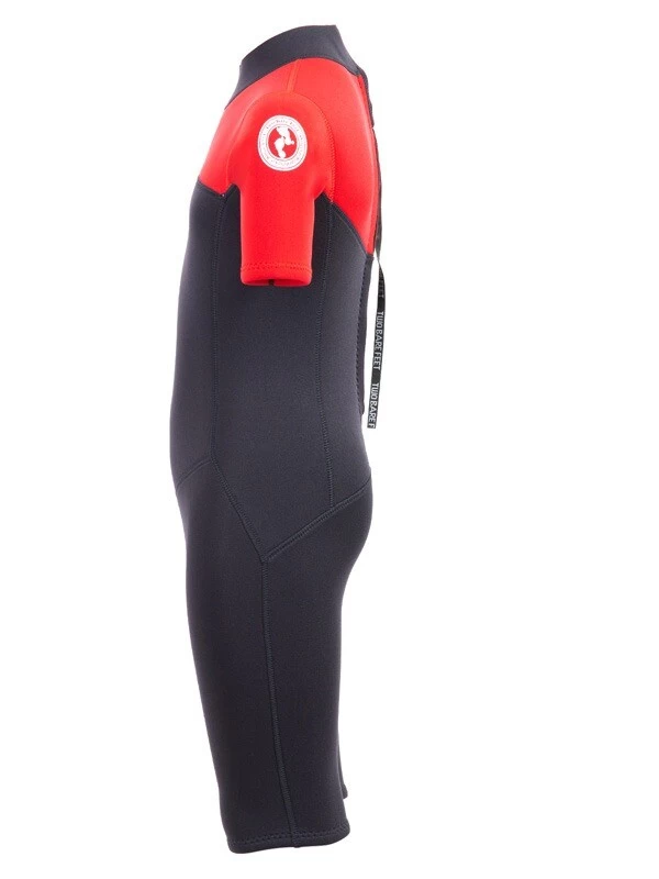 Two Bare Feet Thunderclap 2.5mm Junior Shorty Wetsuit (Red / Black) 5 Two Bare Feet Thunderclap 2.5mm Junior Shorty Wetsuit (Red / Black) - Image 3