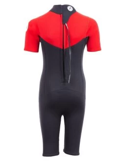 Two Bare Feet Thunderclap 2.5mm Junior Shorty Wetsuit (Red / Black) 14 Two Bare Feet Thunderclap 2.5mm Junior Shorty Wetsuit (Red / Black) -Surfline Shop kids thunderclap shorty wetsuit red 5