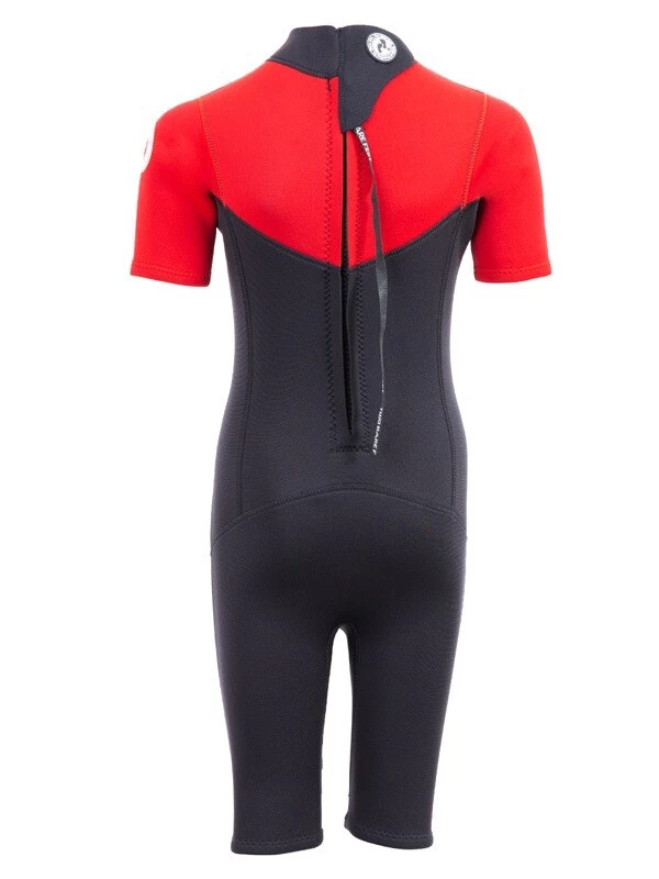 Two Bare Feet Thunderclap 2.5mm Junior Shorty Wetsuit (Red / Black) 7 Two Bare Feet Thunderclap 2.5mm Junior Shorty Wetsuit (Red / Black) - Image 5