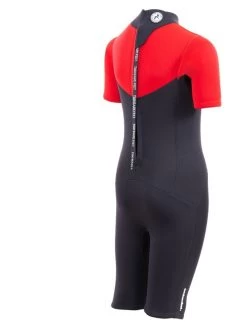 Two Bare Feet Thunderclap 2.5mm Junior Shorty Wetsuit (Red / Black) 15 Two Bare Feet Thunderclap 2.5mm Junior Shorty Wetsuit (Red / Black) -Surfline Shop kids thunderclap shorty wetsuit red 6