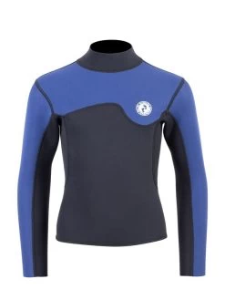 Two Bare Feet Junior Aspect Fleece Lined Zipless Thermal 2.5mm Superstretch Wetsuit Top & Pants Set (Black/Blue) 14 Two Bare Feet Junior Aspect Fleece Lined Zipless Thermal 2.5mm Superstretch Wetsuit Top & Pants Set (Black/Blue) -Surfline Shop kq9jcv q