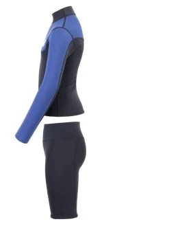 Two Bare Feet Junior Aspect Fleece Lined Zipless Thermal 2.5mm Superstretch Wetsuit Top & Shorts Set (Black/Blue) 13 Two Bare Feet Junior Aspect Fleece Lined Zipless Thermal 2.5mm Superstretch Wetsuit Top & Shorts Set (Black/Blue) -Surfline Shop kqw6ct w