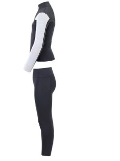 Two Bare Feet Junior Aspect Fleece Lined Zipless Thermal 2.5mm Superstretch Wetsuit Top & Pants Set (Black/Grey/Grey) 13 Two Bare Feet Junior Aspect Fleece Lined Zipless Thermal 2.5mm Superstretch Wetsuit Top & Pants Set (Black/Grey/Grey) -Surfline Shop ky41ji 7 1