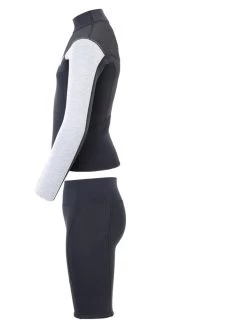 Two Bare Feet Junior Aspect Fleece Lined Zipless Thermal 2.5mm Superstretch Wetsuit Top & Shorts Set (Black/Grey/Grey) 13 Two Bare Feet Junior Aspect Fleece Lined Zipless Thermal 2.5mm Superstretch Wetsuit Top & Shorts Set (Black/Grey/Grey) -Surfline Shop kzgrav 0