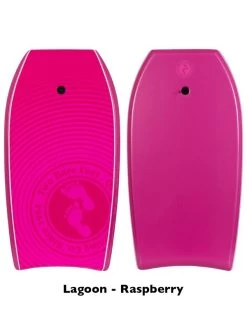 Two Bare Feet Flowers Triple Bodyboard And Bag Bundle (Choice Of 33", 37", 41") 17 Two Bare Feet Flowers Triple Bodyboard And Bag Bundle (Choice Of 33", 37", 41") -Surfline Shop lagoon raspberry 1