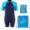 Essentials Baby Swim Kit - Lycra Arm Wetsuit + Swim Bag + Swim Towel (Aqua) 2 Essentials Baby Swim Kit - Lycra Arm Wetsuit + Swim Bag + Swim Towel (Aqua) -Surfline Shop lycra arm aqua 8