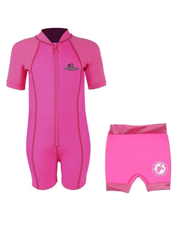 Essentials Baby Swim Kit - Lycra Arm Wetsuit + Nappy Shorts (Pink) 3 Essentials Baby Swim Kit - Lycra Arm Wetsuit + Nappy Shorts (Pink)