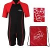 Essentials Baby Swim Kit - Lycra Arm Wetsuit + Swim Bag + Swim Towel (Red) 2 Essentials Baby Swim Kit - Lycra Arm Wetsuit + Swim Bag + Swim Towel (Red) -Surfline Shop lycra arm red 8