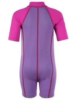 Deluxe Baby Swim Kit - Lycra Arm Wetsuit + Swim Nappy + Bag (Raspberry) 8 Deluxe Baby Swim Kit - Lycra Arm Wetsuit + Swim Nappy + Bag (Raspberry) -Surfline Shop lycra armed baby lilac.raspberry back 3 1
