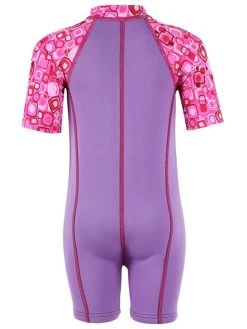 Essentials Baby Swim Kit - Patterned Lycra Arm Wetsuit + Swim Vest (Lilac) 7 Essentials Baby Swim Kit - Patterned Lycra Arm Wetsuit + Swim Vest (Lilac) -Surfline Shop lycra armed baby patterned lilac back 4