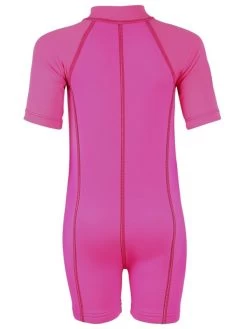 Essentials Baby Swim Kit - Lycra Arm Wetsuit + Swim Bag + Swim Towel (Pink) 9 Essentials Baby Swim Kit - Lycra Arm Wetsuit + Swim Bag + Swim Towel (Pink) -Surfline Shop lycra armed baby pink back 2