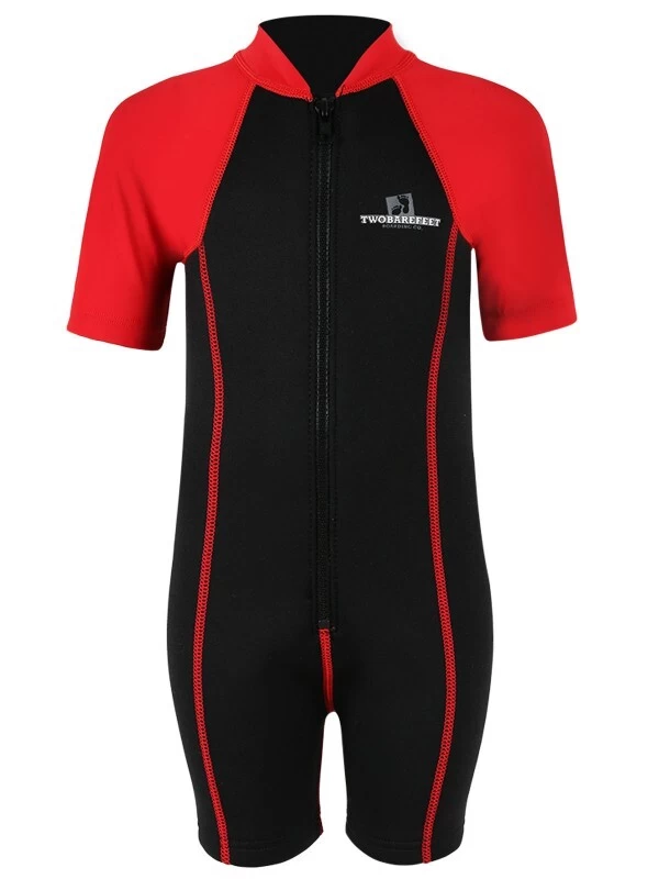 Essentials Baby Swim Kit - Lycra Arm Wetsuit + Swim Nappy (Red) 4 Essentials Baby Swim Kit - Lycra Arm Wetsuit + Swim Nappy (Red) - Image 2