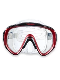 Two Bare Feet Adult Silicone Mask Set 2 XL (Red)