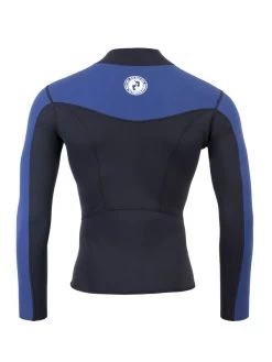 Two Bare Feet Mens Aspect Fleece Lined Zipless Thermal 2.5mm Superstretch Wetsuit Top & Pants Set (Black/Blue) -Surfline Shop m165yc 9