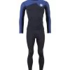 Two Bare Feet Mens Aspect Fleece Lined Zipless Thermal 2.5mm Superstretch Wetsuit Top & Pants Set (Black/Blue) 2 Two Bare Feet Mens Aspect Fleece Lined Zipless Thermal 2.5mm Superstretch Wetsuit Top & Pants Set (Black/Blue) -Surfline Shop m165yc e