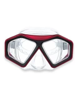 DiveSport Silicone Mask (Red / Clear)