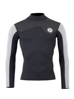 Two Bare Feet Mens Aspect Fleece Lined Zipless Thermal 2.5mm Superstretch Wetsuit Top & Pants Set (Black/Grey/Grey) 14 Two Bare Feet Mens Aspect Fleece Lined Zipless Thermal 2.5mm Superstretch Wetsuit Top & Pants Set (Black/Grey/Grey) -Surfline Shop m8y1oz u