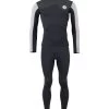 Two Bare Feet Mens Aspect Fleece Lined Zipless Thermal 2.5mm Superstretch Wetsuit Top & Pants Set (Black/Grey/Grey) 1 Two Bare Feet Mens Aspect Fleece Lined Zipless Thermal 2.5mm Superstretch Wetsuit Top & Pants Set (Black/Grey/Grey) -Surfline Shop m8y1oz y