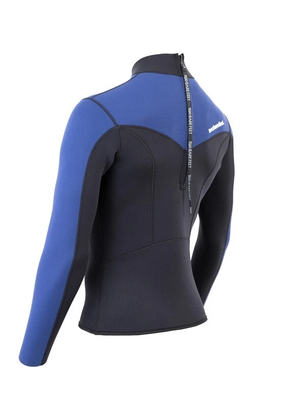 Two Bare Feet Mens Aspect Back Zip 2.5mm Wetsuit Jacket (Black/Blue) 6 Two Bare Feet Mens Aspect Back Zip 2.5mm Wetsuit Jacket (Black/Blue) - Image 4