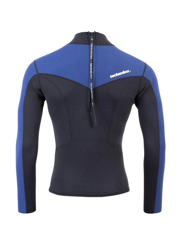 Two Bare Feet Mens Aspect Back Zip 2.5mm Wetsuit Jacket (Black/Blue) 7 Two Bare Feet Mens Aspect Back Zip 2.5mm Wetsuit Jacket (Black/Blue) - Image 5