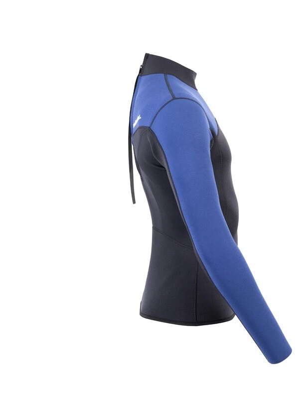 Two Bare Feet Mens Aspect Back Zip 2.5mm Wetsuit Jacket (Black/Blue) 9 Two Bare Feet Mens Aspect Back Zip 2.5mm Wetsuit Jacket (Black/Blue) - Image 7