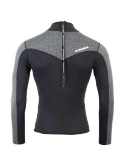 Two Bare Feet Mens Aspect Back Zip 2.5mm Wetsuit Jacket (Black/Grey) -Surfline Shop mens aspect back zip jacket black delta 5 5